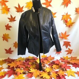 Colleen Lopez Leather Like Jacket